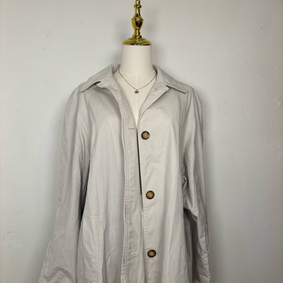 vintage italian boutique chalon styled in italy cream trench coat old money rare
